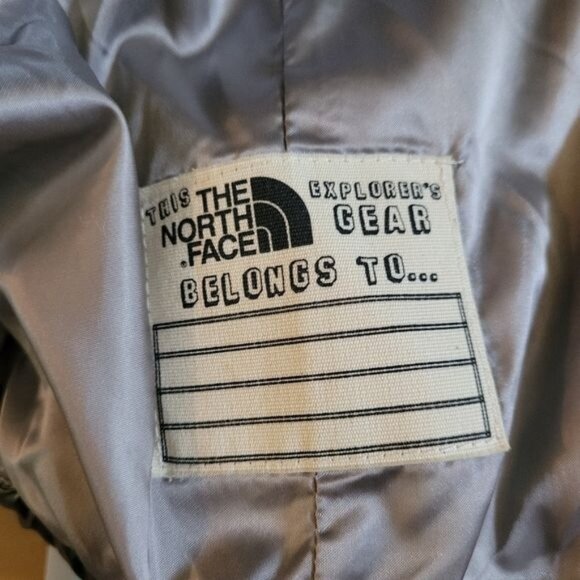 Girls The North Face Puffer Jacket Gray Hood Hoodie Size 14 16 Large 550 - Picture 2 of 12